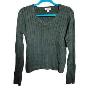 ❄️4 for $10❄️ St. John’s Bay Cable Knit Sweater – Size Medium